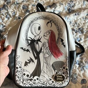 Disney Black and White Nightmare Before Christmas Backpack